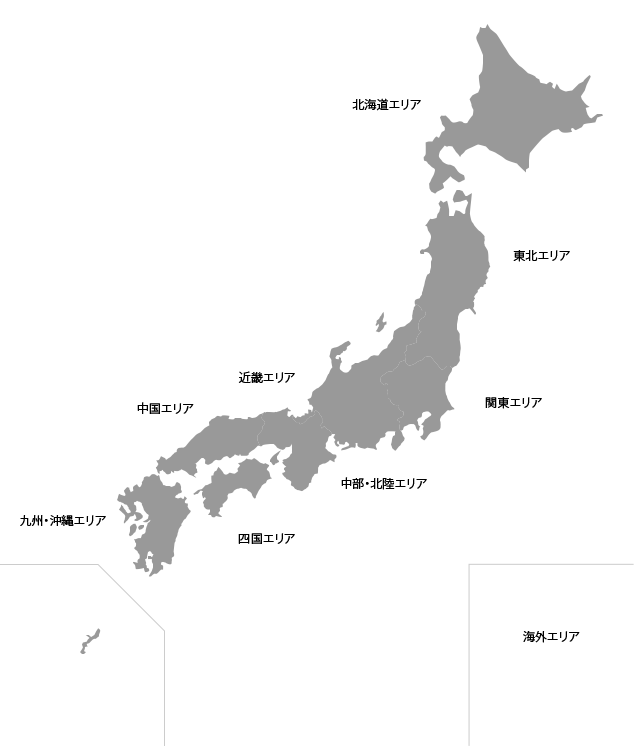 エリア別日本地図